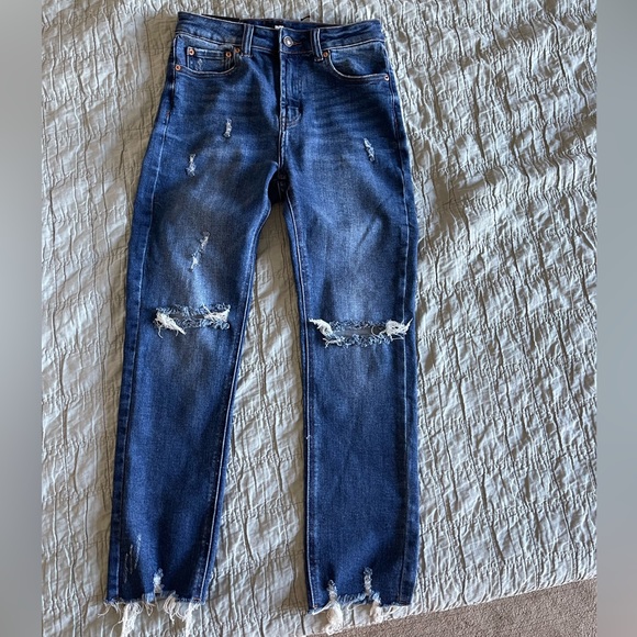 Black Label Denim Sarah High Rise Slim Straight BNWT - Picture 3 of 5